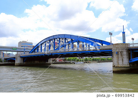 東京 隅田川にかかる駒形橋 東京 隅田川にかかる駒形橋 69953842