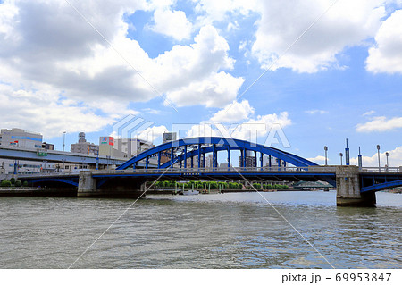 東京 隅田川にかかる駒形橋 東京 隅田川にかかる駒形橋 69953847