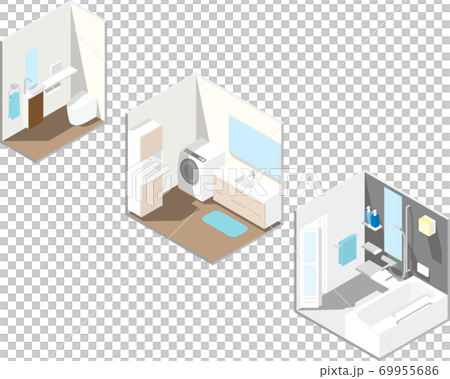 洗面所とトイレとお風呂 69955686