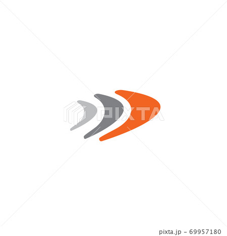 Boomerang weapon icon logo design template 69957180