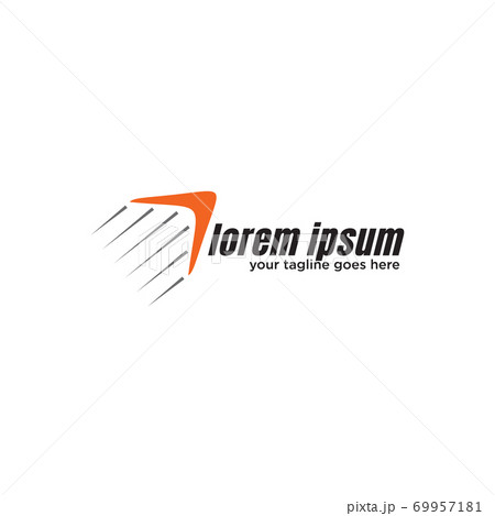 Boomerang weapon icon logo design template 69957181