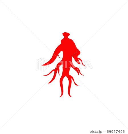 Korean ginseng logo design template 69957496