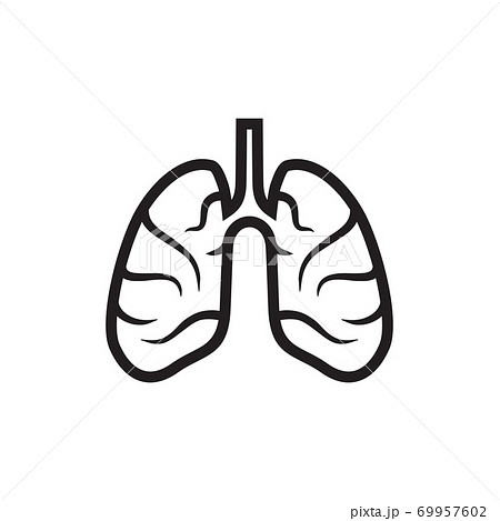 Lung logo design vector template 69957602