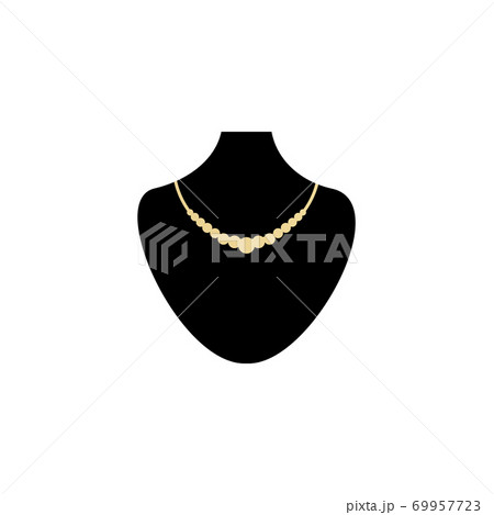 Necklace jewelry logo design template 69957723