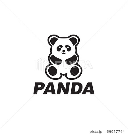 Panda animal logo design template 69957744