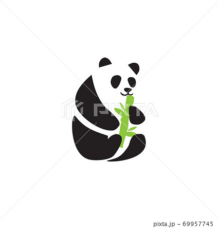 Panda animal logo design template 69957745