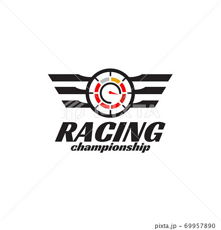 Racing championship logo design incorporated Vector Image