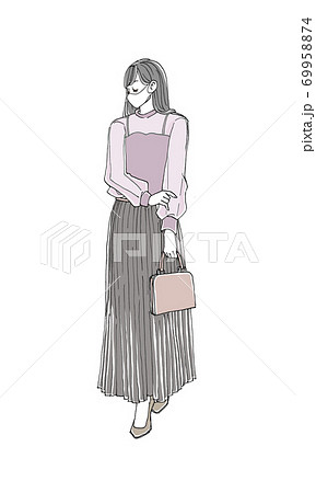 ファッションイラスト_マスク 69958874