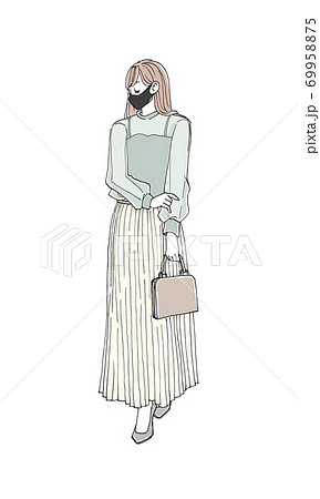 ファッションイラスト_マスク ファッションイラスト_マスク 69958875