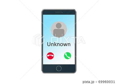 スマートフォンに非通知設定の着信 スマートフォンに非通知設定の着信 69960031