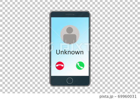 スマートフォンに非通知設定の着信 スマートフォンに非通知設定の着信 69960031