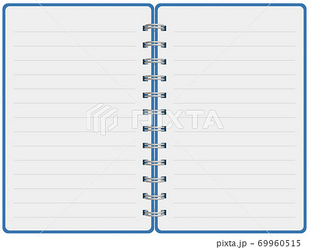 ダブルリングノート 文房具 ベクターイラスト背景透明のイラスト素材