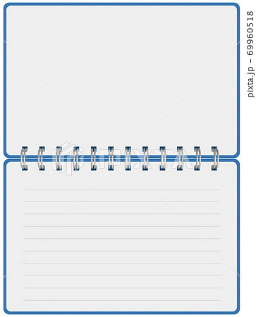 ダブルリングノート 文房具 ベクターイラスト背景透明のイラスト素材