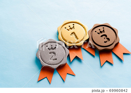 メダル　ランキング　イメージ　金銀銅 69960842