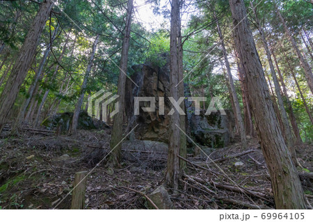 行者山の毛無岩（剣尾山・横尾山） 69964105