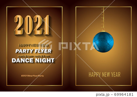 2021 Happy New Year background for your seasonal invitations, festive posters, greetings cards. 2021 Happy New Year background for your seasonal invitations, festive posters, greetings cards. 69964181