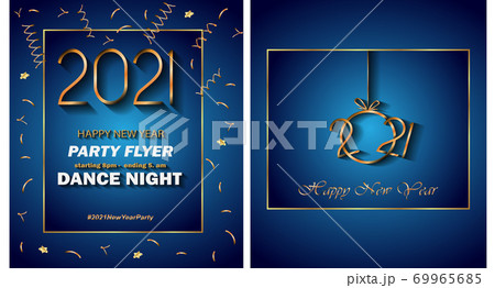 2021 Happy New Year background for your seasonal invitations, festive posters, greetings cards. 69965685