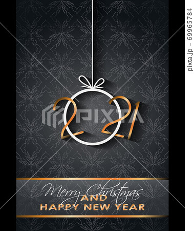 2021 Happy New Year background for your seasonal invitations, festive posters, greetings cards. 69965784