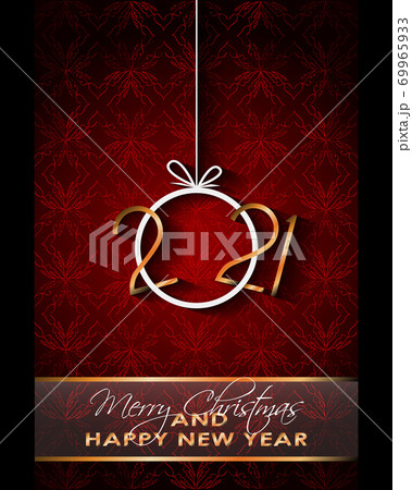 2021 Happy New Year background for your seasonal invitations, festive posters, greetings cards. 69965933