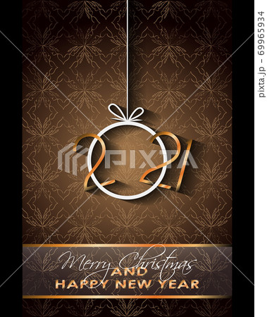 2021 Happy New Year background for your seasonal invitations, festive posters, greetings cards. 69965934
