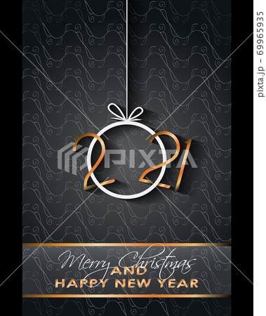 2021 Happy New Year background for your seasonal invitations, festive posters, greetings cards. 69965935