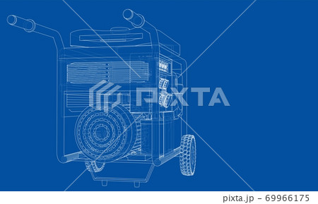Outline portable gasoline generator 69966175