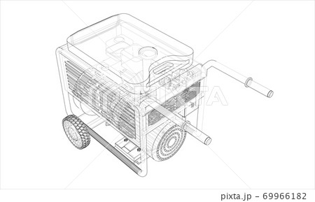 Outline portable gasoline generator 69966182