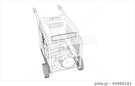 Outline portable gasoline generator Outline portable gasoline generator 69966183