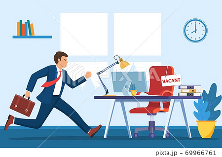 Office chair, sign vacancy. Office chair, sign vacancy. 69966761