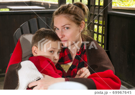 Mother and son happy family 69967645