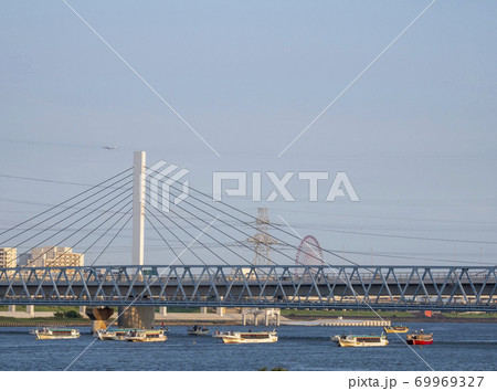 清砂大橋(荒川・中川)(江東区・江戸川区) 清砂大橋(荒川・中川)(江東区・江戸川区) 69969327