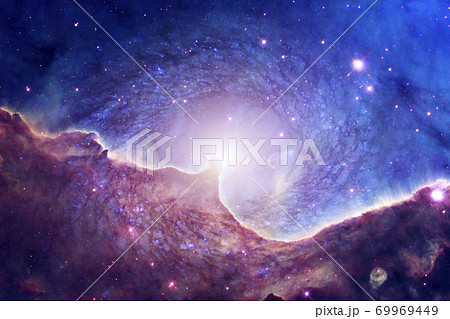Awesome of endless cosmos. Elements of this image furnished by NASA 69969449