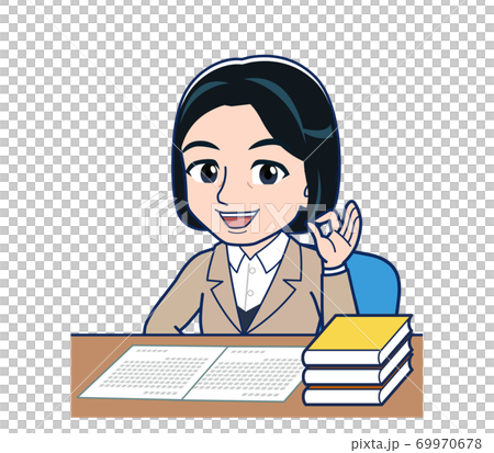 Bank clerk woman in a suit 69970678