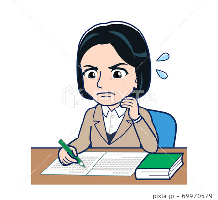 Bank clerk woman in a suit 69970679