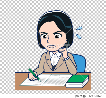 Bank clerk woman in a suit 69970679