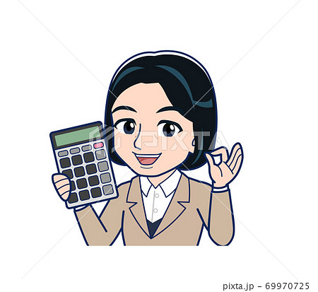 Bank clerk woman in a suit 69970725