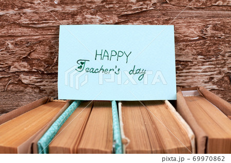 Happy teacher's day concept. 69970862