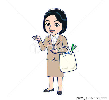 Bank clerk woman in a suit 69972333