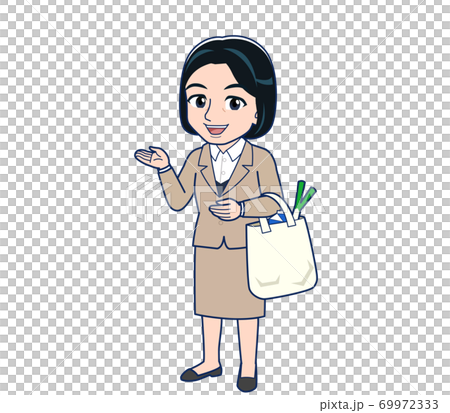 Bank clerk woman in a suit 69972333