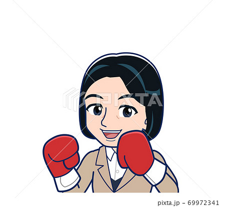 Bank clerk woman in a suit Bank clerk woman in a suit 69972341