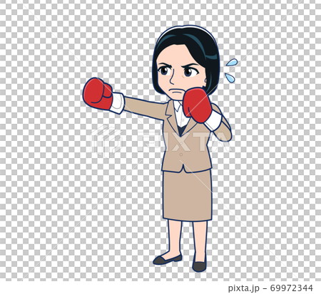 Bank clerk woman in a suit Bank clerk woman in a suit 69972344