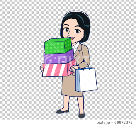 Bank clerk woman in a suit 69972372