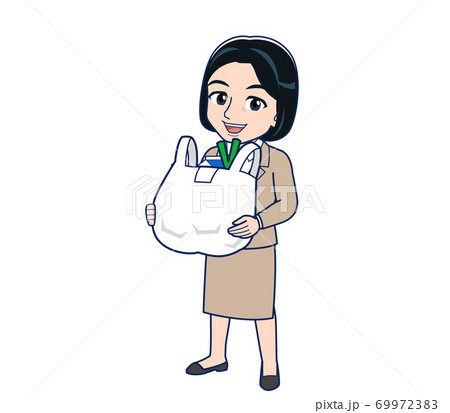 Bank clerk woman in a suit Bank clerk woman in a suit 69972383