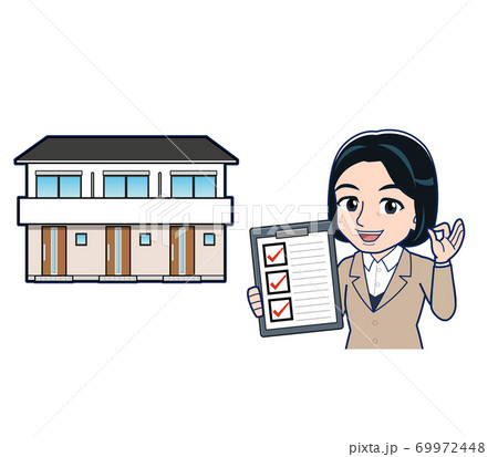Bank clerk woman in a suit Bank clerk woman in a suit 69972448