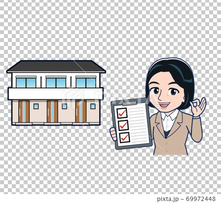 Bank clerk woman in a suit Bank clerk woman in a suit 69972448