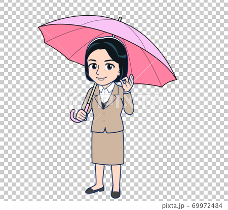 傘 下雨 雨 69972484