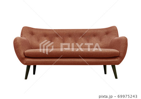 Gray soft sofa. Modern design sofa isolated on white background, clipping path Gray soft sofa. Modern design sofa isolated on white background, clipping path 69975243