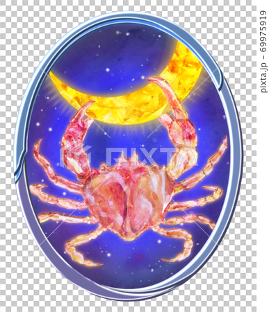 Illustration of Cancer in Western Astrology 69975919