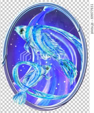 西洋占星術の魚座のイラスト 西洋占星術の魚座のイラスト 69977631