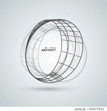 Abstract connect circle design background. Creative abstract shapes Abstract connect circle design background. Creative abstract shapes 69977832